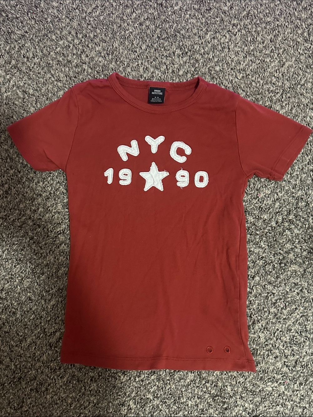 Urban Outfitters Red NYC 1990 Short Sleeve Tee